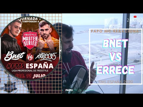 PAPO MC  reacciona a  BNET VS ERRECE - FMS ESPAÑA 2020