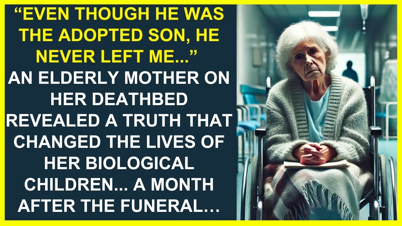 "EVEN AS AN ADOPTED SON, HE NEVER LEFT ME"... AN ELDERLY MOTHER'S DEATHBED CONFESSION CHANGED ALL...