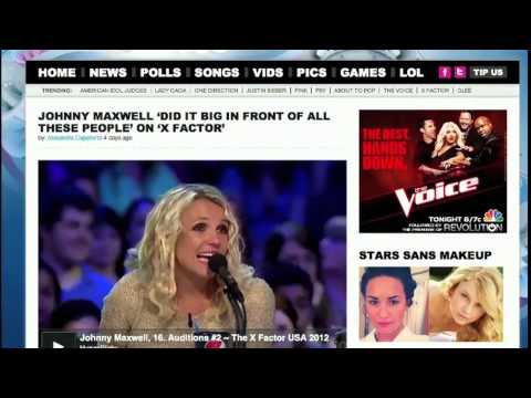 Johnny Maxwell All These People - X-Factor Tribute Video