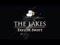 Taylor Swift - the lakes - Piano Karaoke Instrumental Cover with Lyrics