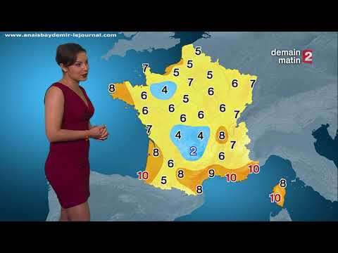 Anaïs BAYDEMIR Météo FRANCE2 13 avril 2016 20h