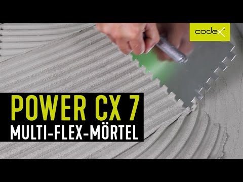 Lightweight 4-in-1 Multi-Flex Mortar codex Power CX 7 - Thin-bed, medium-bed, flowable, troweling