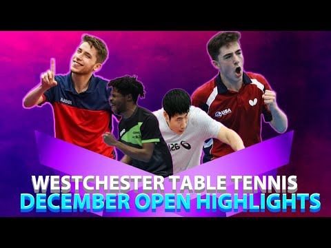 4K ULTRA HD | Westchester Table Tennis Center December 2021 Open HIGHLIGHTS ft. Olajide Omotayo!