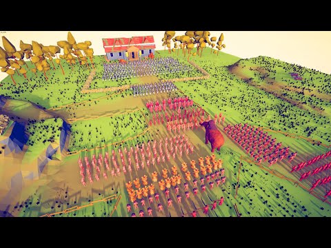 100x USA ARMY vs ALL FACTION - Totally Accurate Battle Simulator TABS