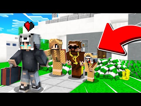 MİLYONER AİLEM BENİ EVDEN KOVDU 😱 - Minecraft