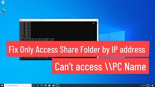 Fix Only Access Share Folder by IP address | Can