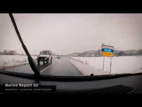 NEVICATA IN PIANURA IN TOSCANA - Time lapse video, Valdera 01.03.2018