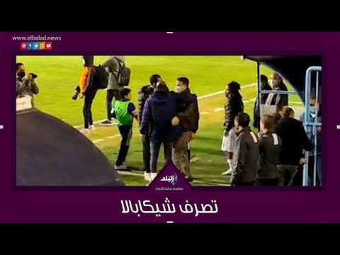 شاهد ماذا فعل شيكابالا مع ايهاب جلال مدرب مصر للمقاصة قبل بداية مباراة الزمالك