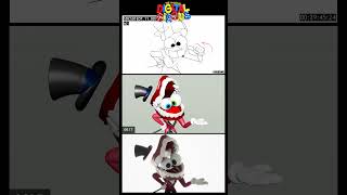 We ensure to capture all of Caine’s wacky expressions from storyboard to animation!