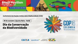 Espaço Brasil COP 16 — 30/10 — Tarde: Conservação da Biodiversidade