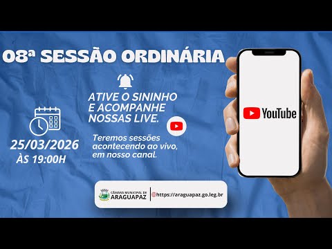 Câmara Municipal de Araguapaz GO está ao vivo!