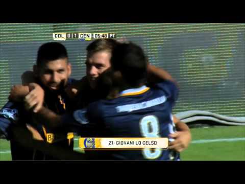 Gol de Lo Celso. Colón 0 - Rosario Central 1. Fecha 5. Primera División 2016.