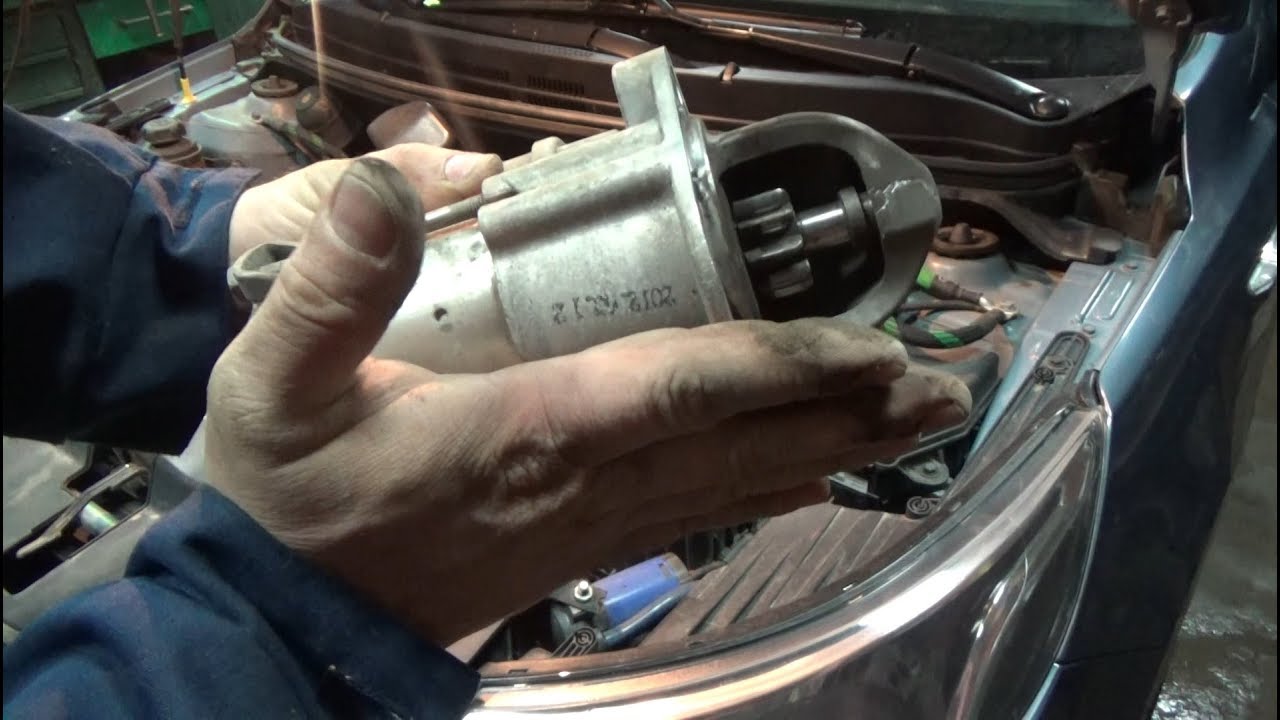 Где находится стартер на Киа Рио 3 - местонахождение стартера в автомобиле