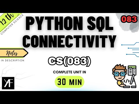 Python Mysql Connectivity Class 12th Python Cs Ip