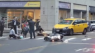 【車禍影片】有點慘（2025.11.03 臺北市中山區長春路