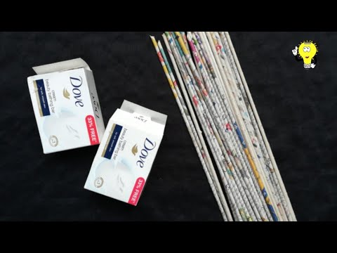 Waste Material Wall Hanging - Best Out Of Waste Newspaper Craft - Home Decorating Ideas Handmade Video