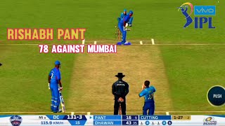 Rishabh pant batting ipl vs mi | Rishabh pant 78 off 27 highlights | Tata ipl 2022 highlights | Rc20