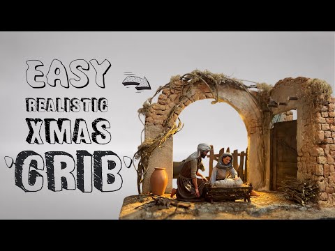 REALISTIC CHRISTMAS CRIB | TUTORIAL | TIMELAPSE