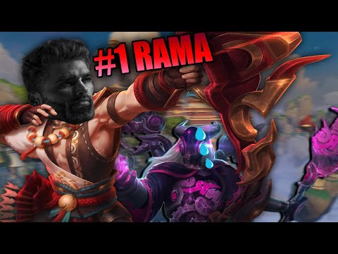 I ACCIDENTLY QUEUED INTO THE TOP RAMA AND IT WAS AWFUL -  Masters Ranked Duel - SMITE
