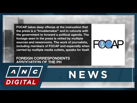 FOCAP slams China's allegations of 'manipulating' West PH Sea footage ANC