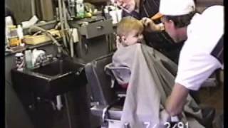 preview picture of video 'Parkers 1st Haircut Final........'