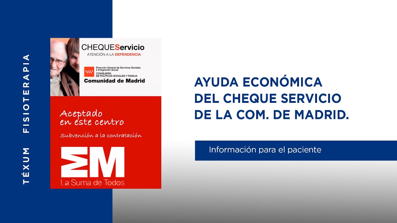 Cheque Servicio de Comunidad de Madrid. ¿Qué es y cómo solicitarlo