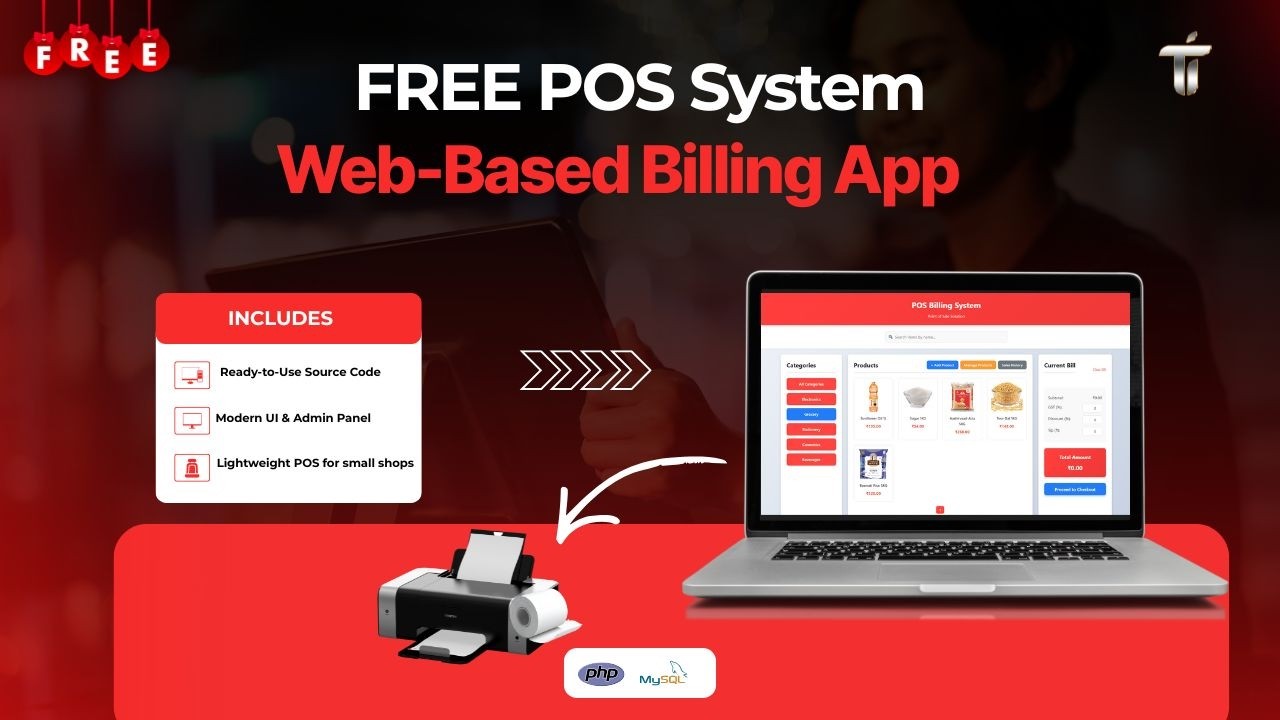 Free POS System Source Code | Billing & Inventory System (PHP & MySQL)