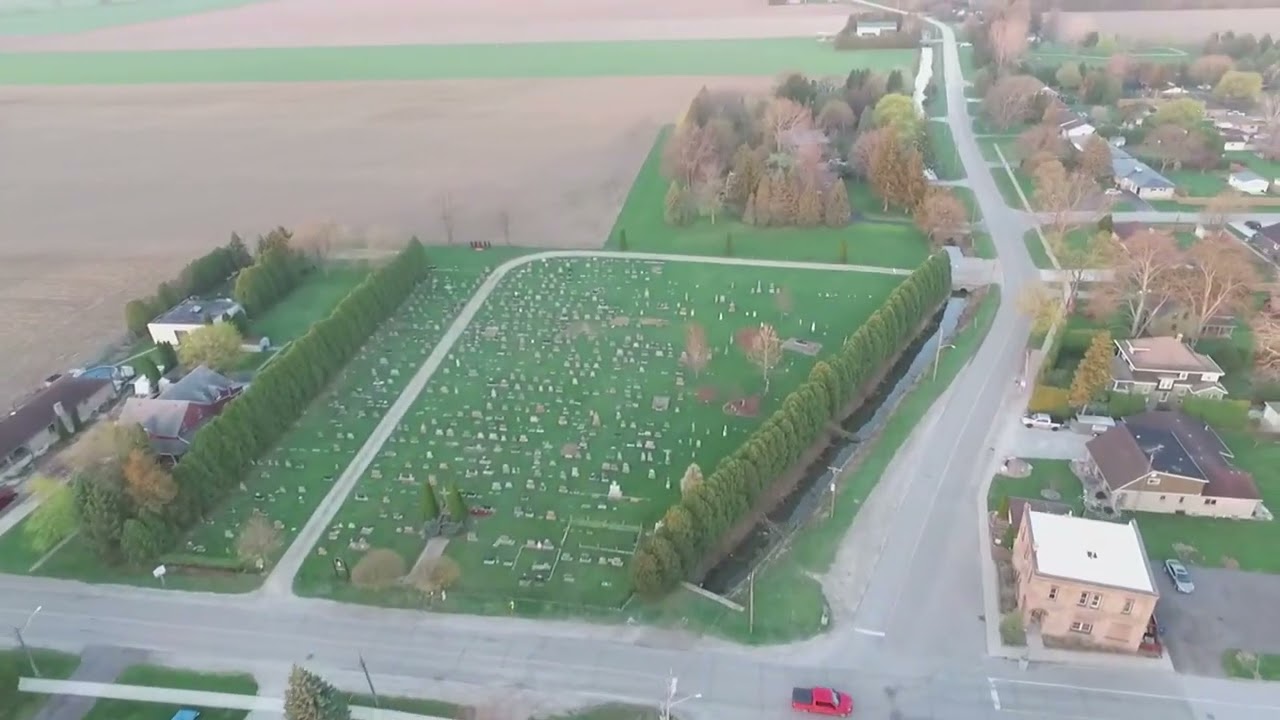 Flyover of village - April 2023