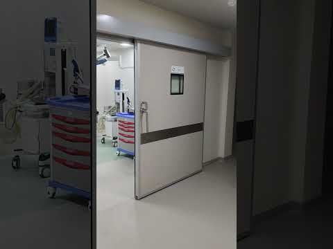 Gray swing hospital sliding door, size/dimension: standard