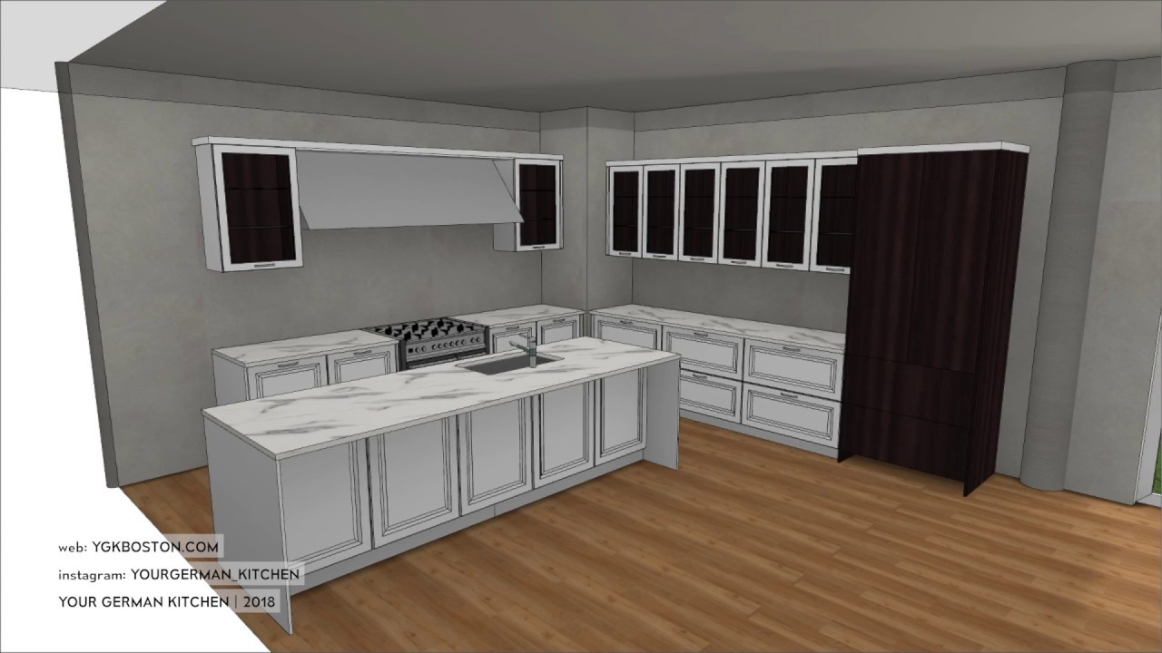 How we Design Kitchen | Traditional Kitchen | CAD + Hand Drawing | Timelapse