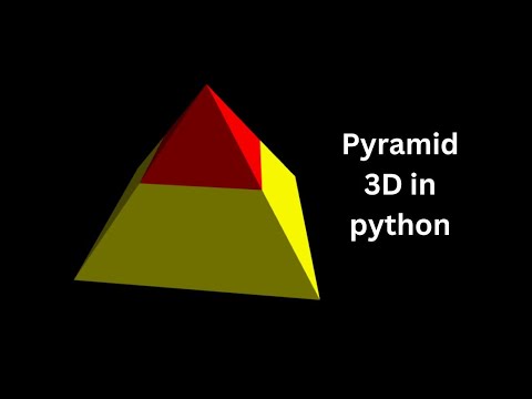 3d Pyramid Shape In Python Vpython 31