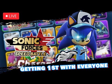 SONIC FORCES MOBILE | 1ST PLACE WITH ALL 53 CHARACTERS LIVE (EDITED)
