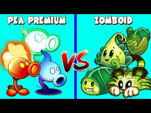 Team PEA PREMIUM vs ZOMBOID - Who Will Win? - PvZ 2 Team Plant Vs Team Plant