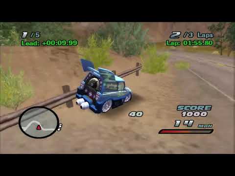 Cars: The Video Game (PS2 Modding) DJ & Boost Gameplay | PCSX2 Emulator