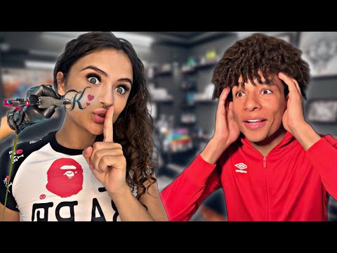 I SURPRISED Kane Bailey By Getting His Initial TATTOOED ON ME!!!!