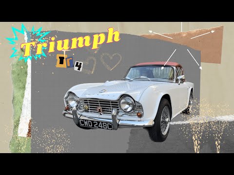 Thumbnail for Triumph TR4 Review | Classic British Sports Car – Out and About with Kevin by Sports car, Car