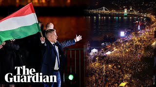 Thousands celebrate in Hungary as Péter Magyar ends Viktor Orbán's 16-year rule