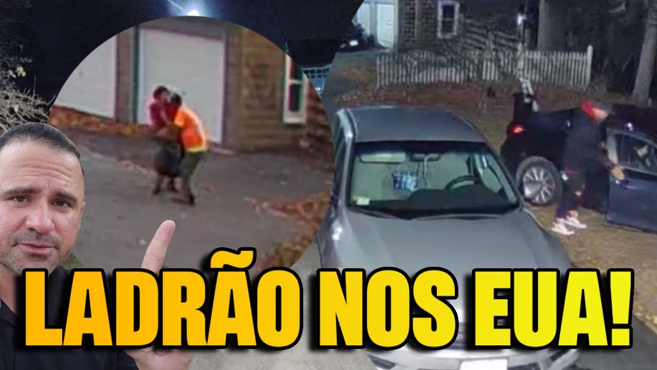 FOMOS ROUBADOS NOS EUA VIZINHO PEGOU LADRÃO NA PORTA DA MINHA CASA