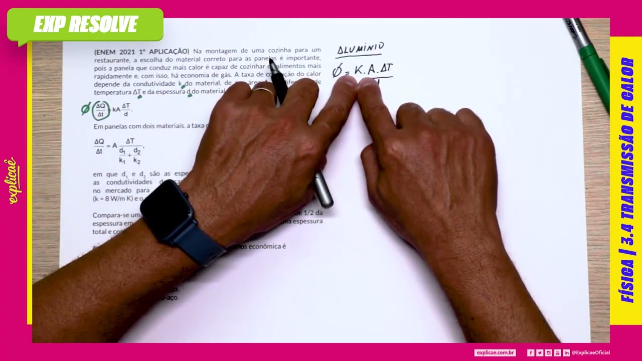 NA MONTAGEM DE UMA COZINHA PARA UM RESTAURANTE, A ESCOLHA DO MATERIAL (...) | TRANSMISSA?O DE CALOR