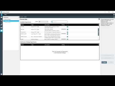 Creating a Publication Package in Empiria Studio Software