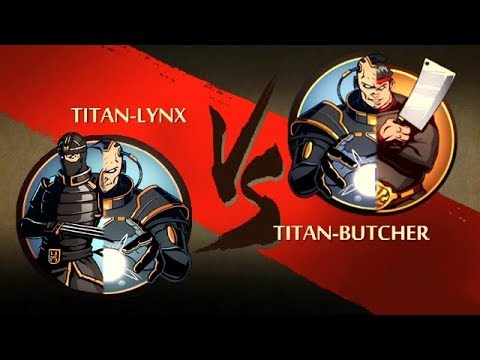 Shadow Fight 2 Titan-Lynx Vs Titan-Butcher