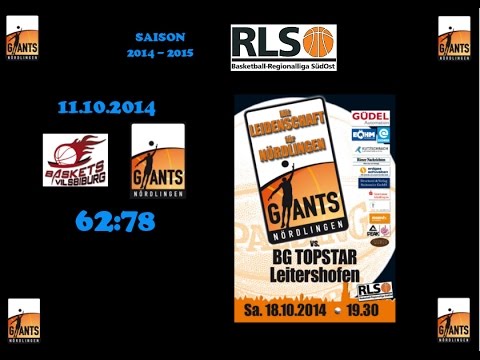 11.10.2014 Baskets Vilsbiburg - Giants