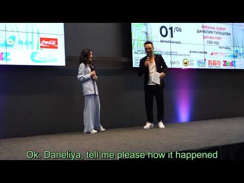 Daneliya Tuleshova - On-stage talk at Charity Fashion Show in Kiev    01.06.2019    (English subs)