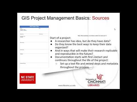 Data Management for GIS Projects video