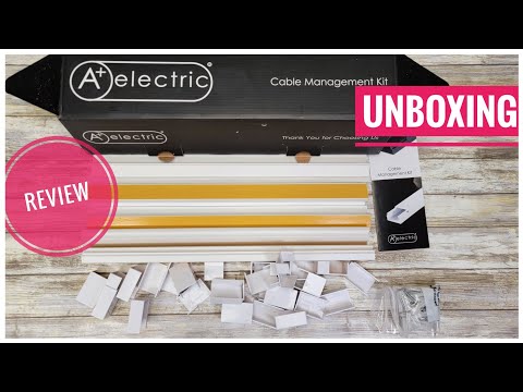 REVIEW A+ ELECTRIC Cable Tray Cord Cover Raceway Organizer HOW TO INSTALL