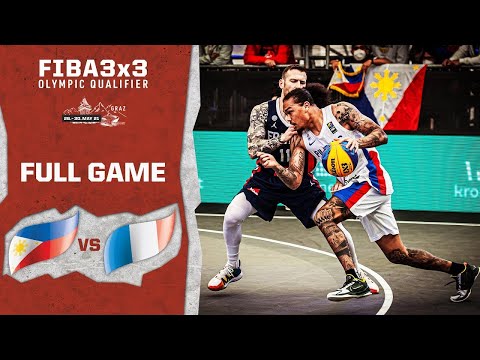 Philippines v France | Men's - Full Game | FIBA 3x3 Olympic Qualifier | 3x3 Basketball