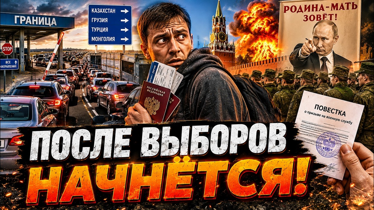 НАЧАЛОСЬ! 💥 Новая волна МОБИЛИЗАЦИИ! Куда рвут когти россияне?! @dwrussian ​