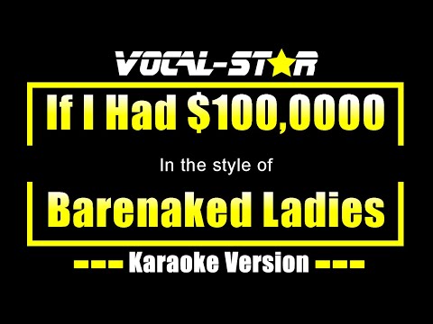 If I Had $1,000,000 Karaoke | Barenaked Ladies Karaoke Version