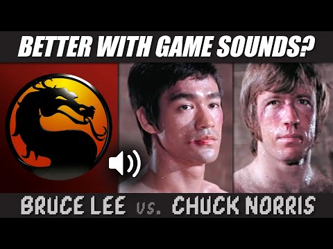 LEE v NORRIS dubbed with MORTAL KOMBAT sounds!  |  RetroSFX Mashups