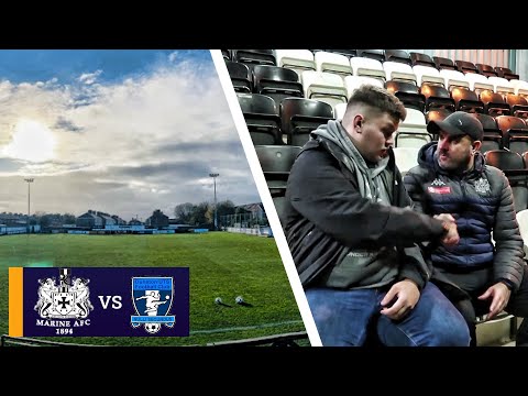 RED CARD, FLOODLIGHT & PENALTY DRAMA | MARINE VS DUNSTON UTS FA TROPHY| MATCHDAY VLOG